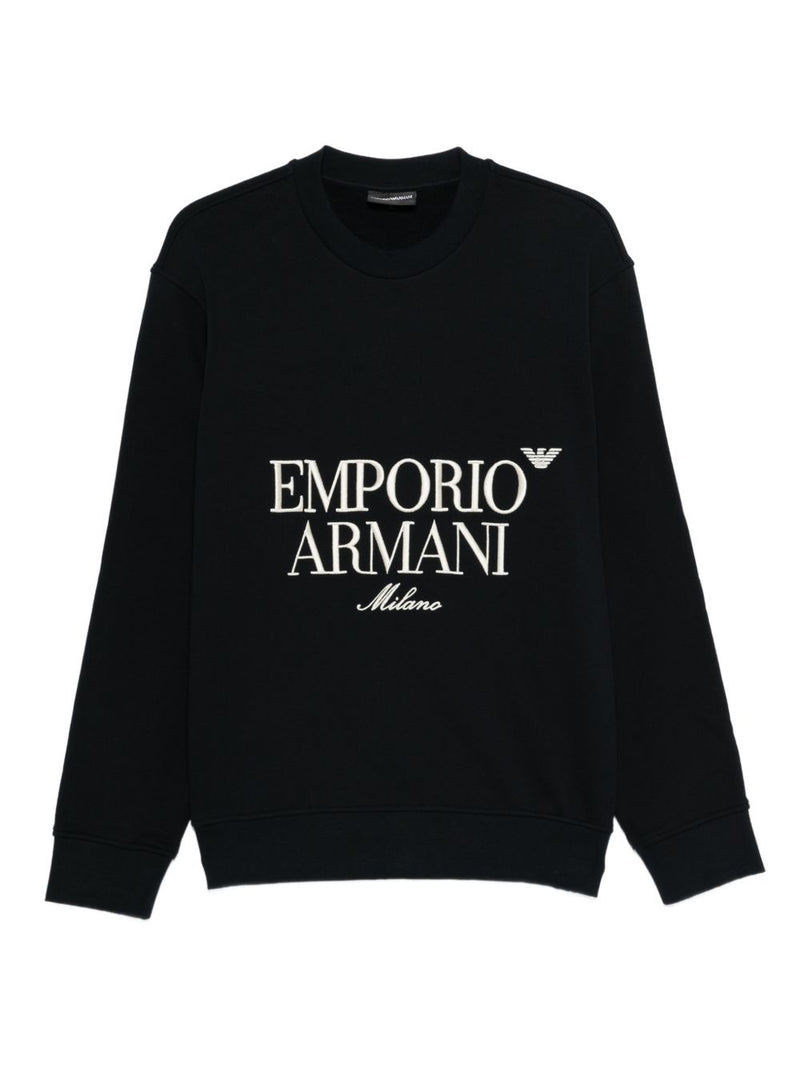 Emporio Armani Logo cotton sweatshirt Variant 11 | Urbalenti™ NYC