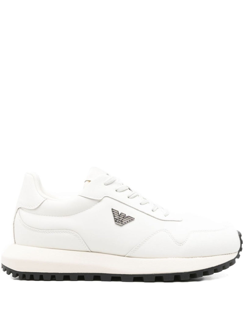 Emporio Armani Emporio Armani ASV Regenerated Saffiano Leather Sneakers