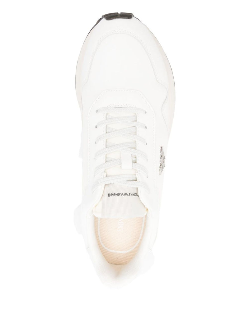 Emporio Armani Emporio Armani ASV Regenerated Saffiano Leather Sneakers