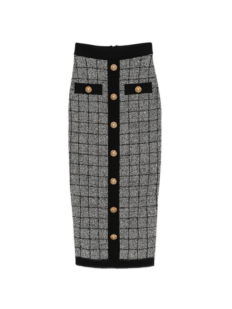 Balmain Balmain tweed long skirt