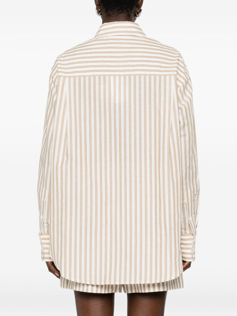Iro Iro Azaloa striped cotton blouse