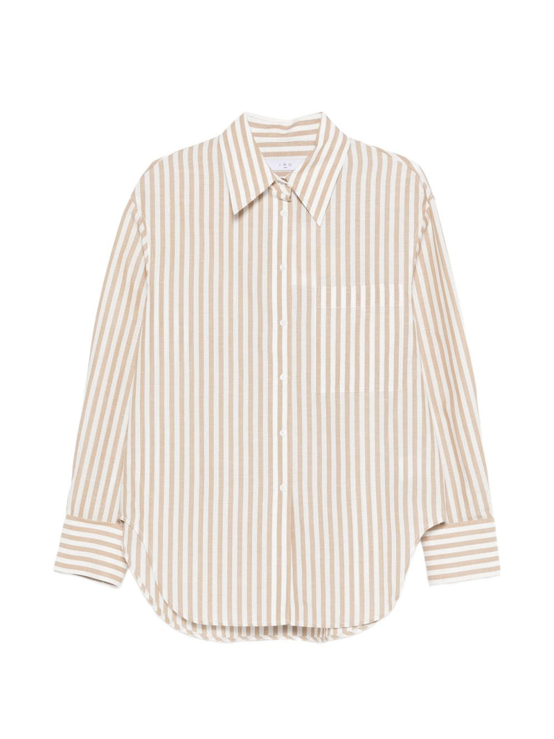 Iro Iro Azaloa striped cotton blouse