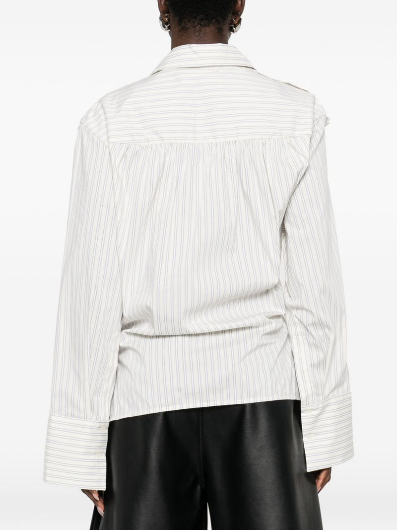 Iro Iro Lace striped cotton shirt