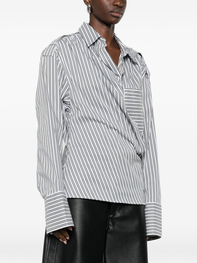 Iro Iro Lace striped cotton shirt