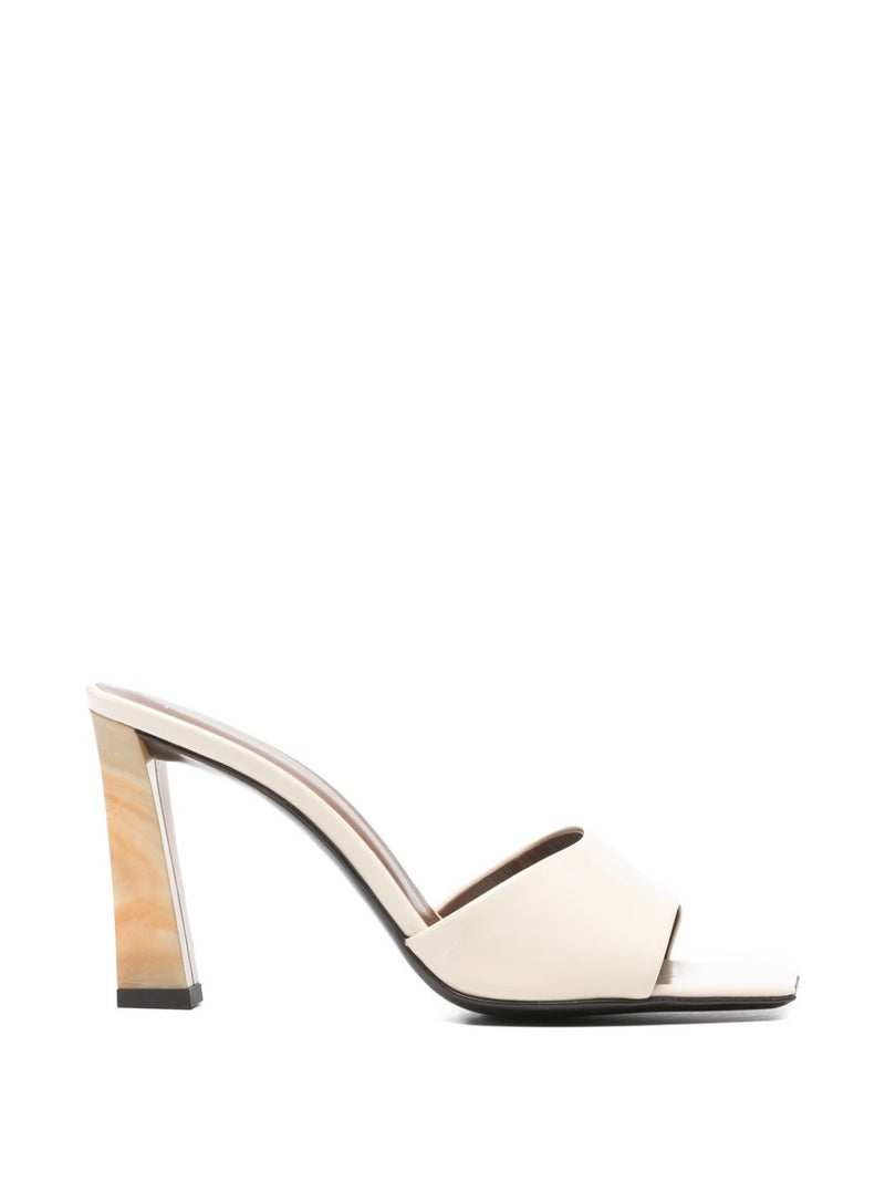 Giuseppe Zanotti Talia 90 leather mules | Urbalenti™ NYC