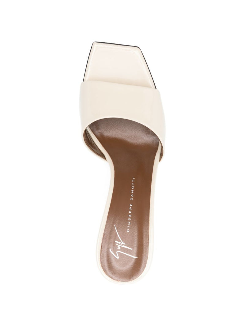 Giuseppe Zanotti Talia 90 leather mules | Urbalenti™ NYC
