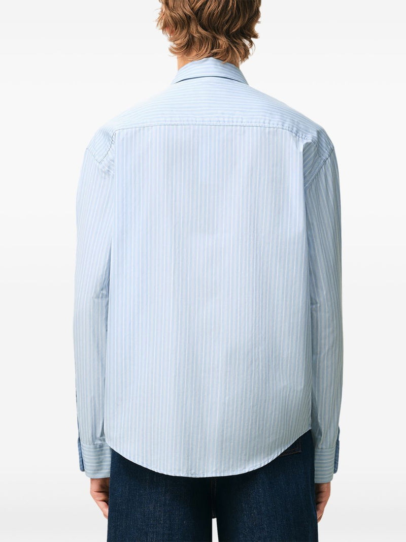 Ami Paris Striped cotton shirt | Urbalenti™ NYC