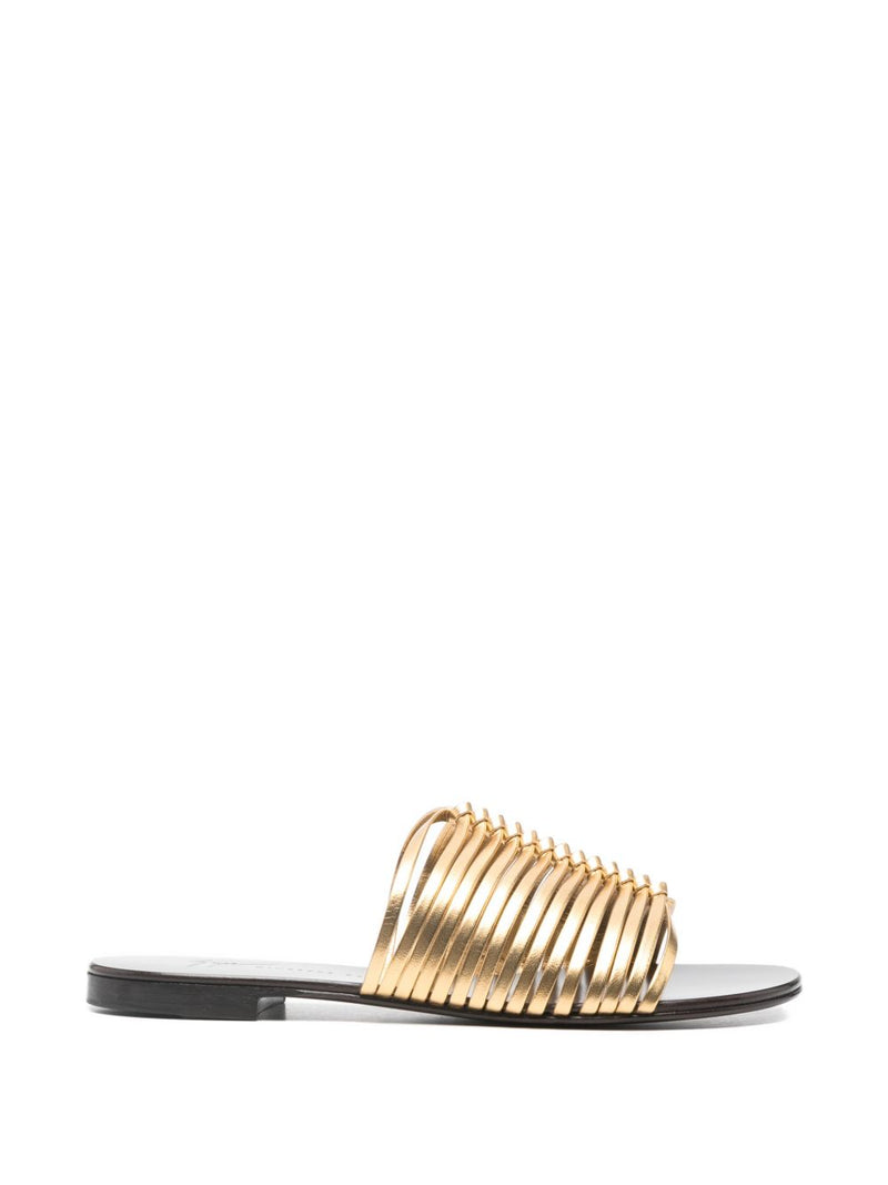 Giuseppe Zanotti Savoia Flat Sandals | Urbalenti™ NYC