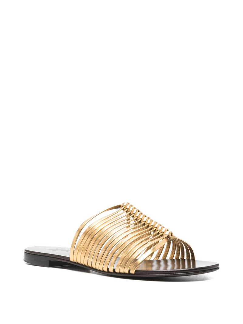 Giuseppe Zanotti Savoia Flat Sandals | Urbalenti™ NYC