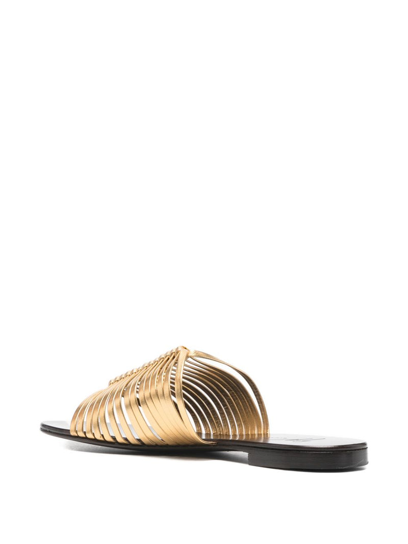 Giuseppe Zanotti Savoia Flat Sandals | Urbalenti™ NYC