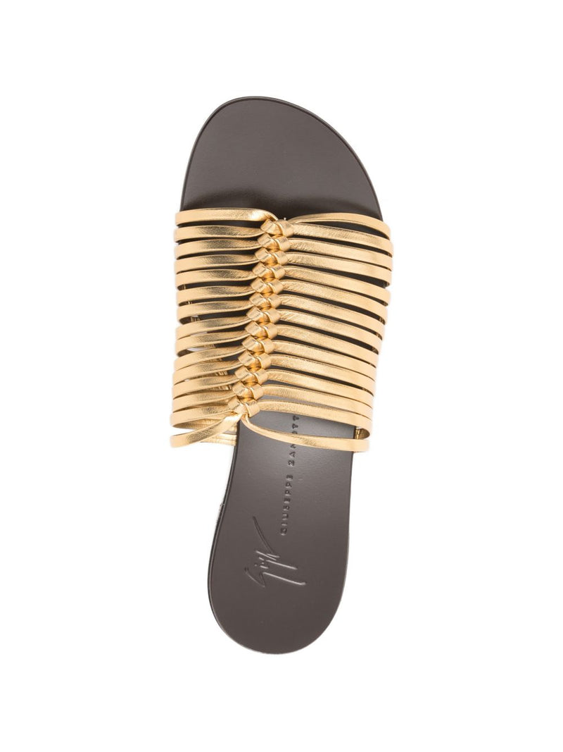 Giuseppe Zanotti Savoia Flat Sandals | Urbalenti™ NYC