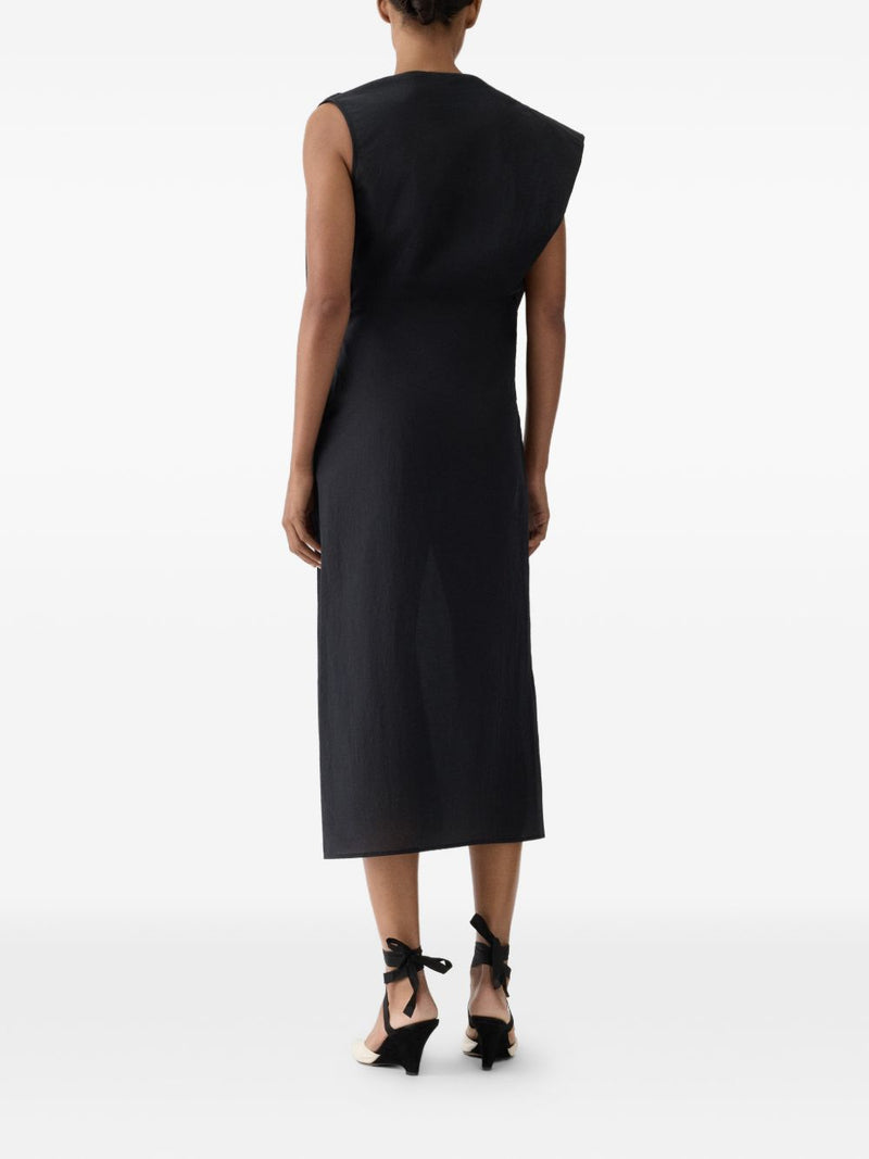 JACQUEMUS La Robe Drap midi dress | Urbalenti™ NYC
