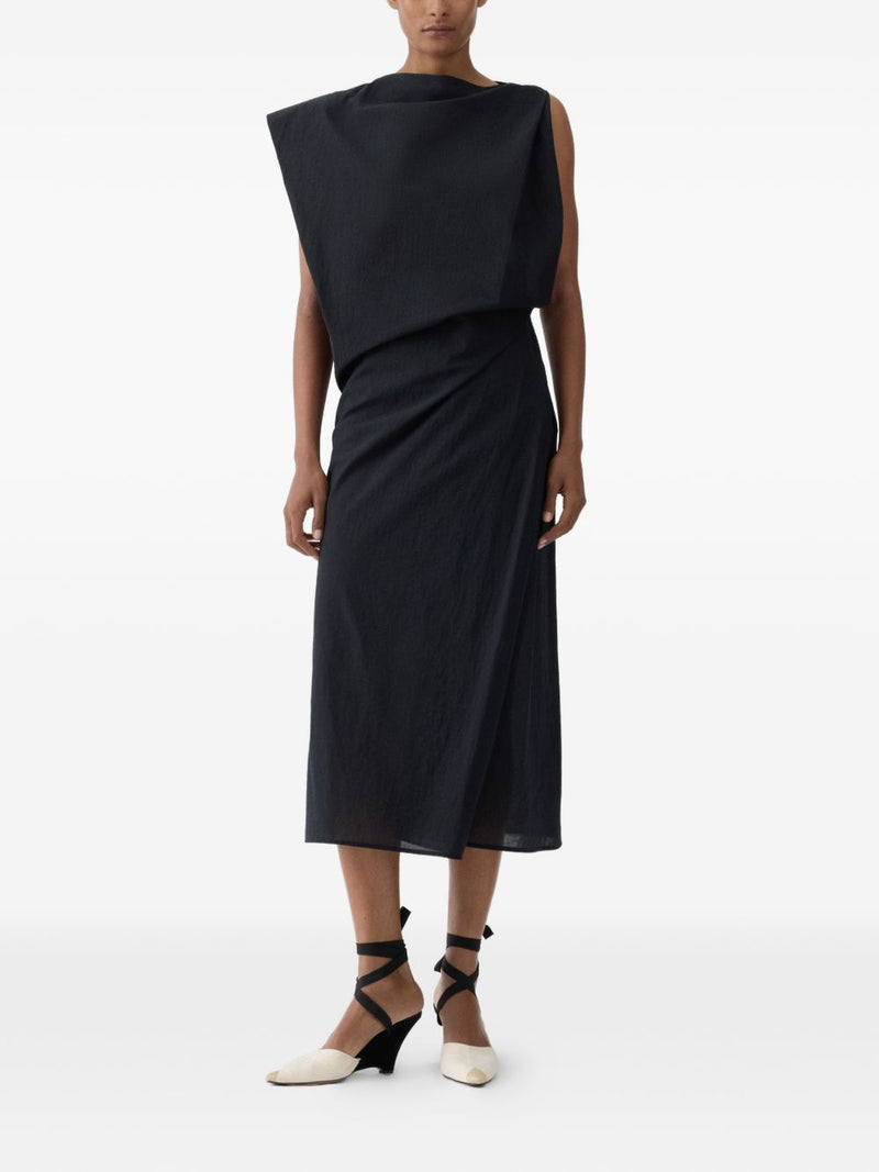JACQUEMUS La Robe Drap midi dress | Urbalenti™ NYC