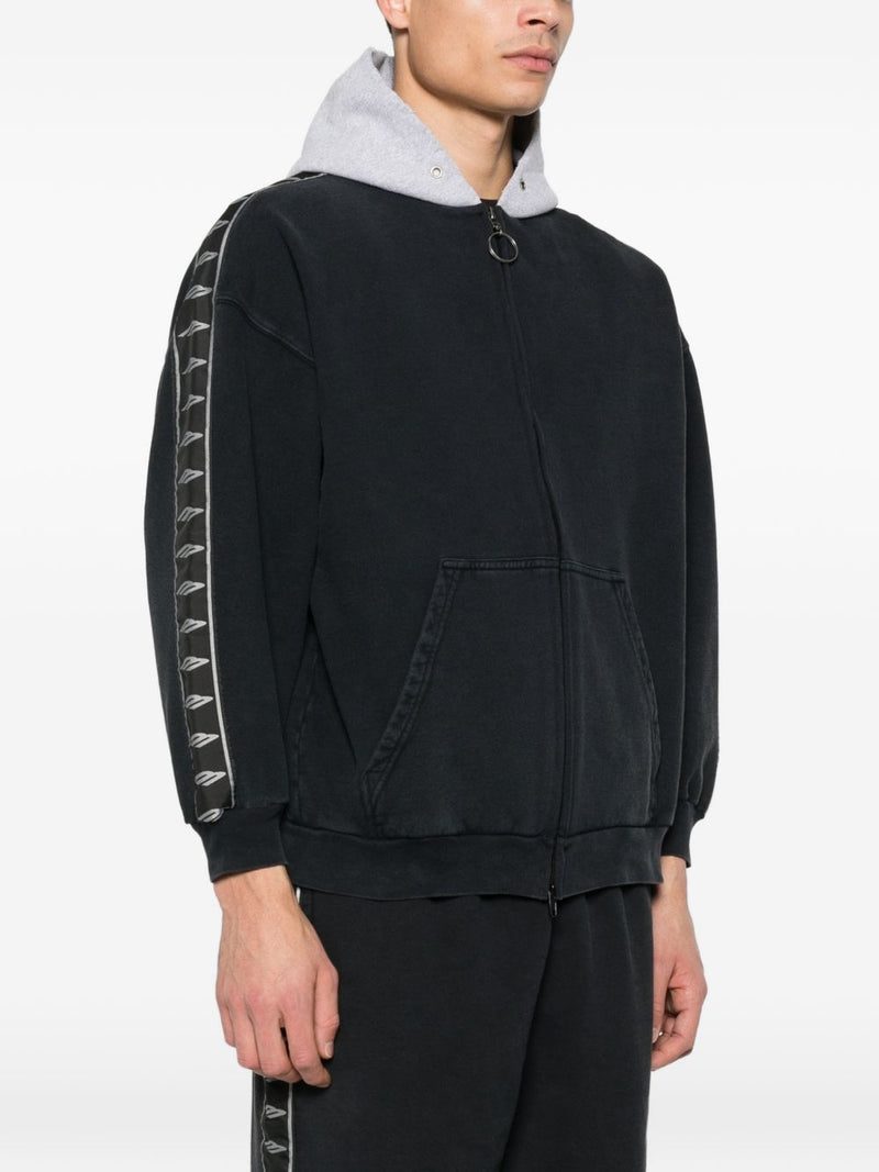 Balenciaga cotton zip-up hoodie | Urbalenti™ NYC