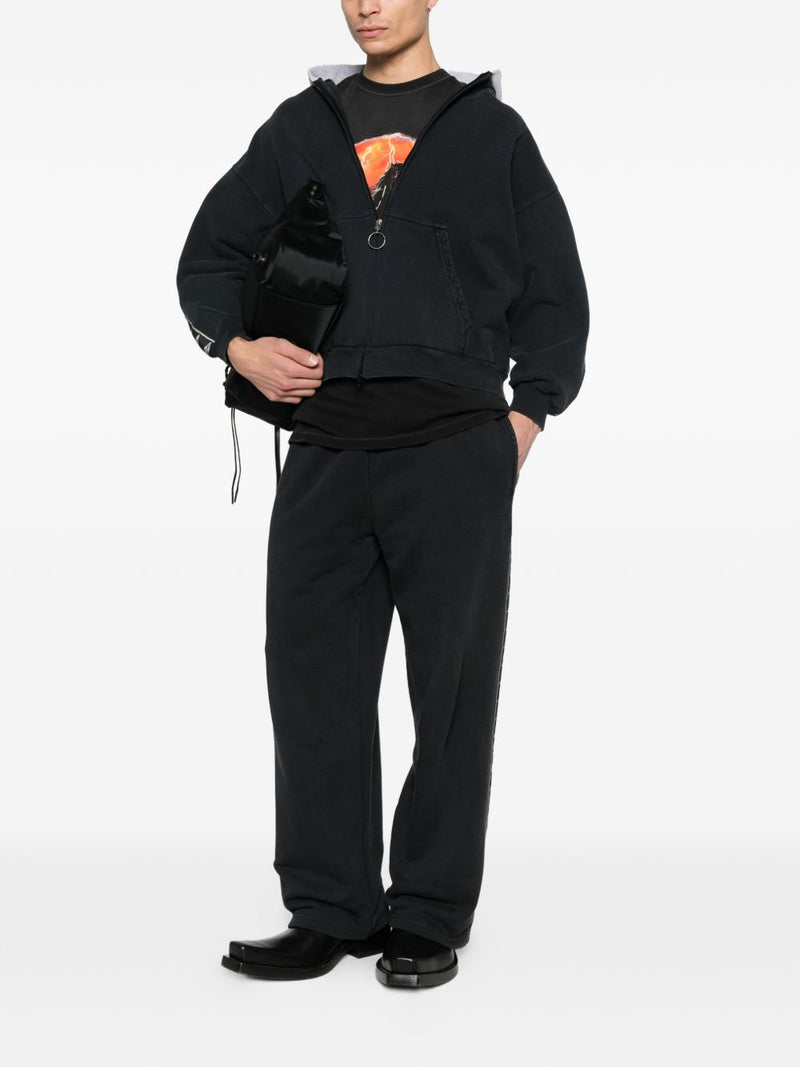 Balenciaga cotton zip-up hoodie | Urbalenti™ NYC