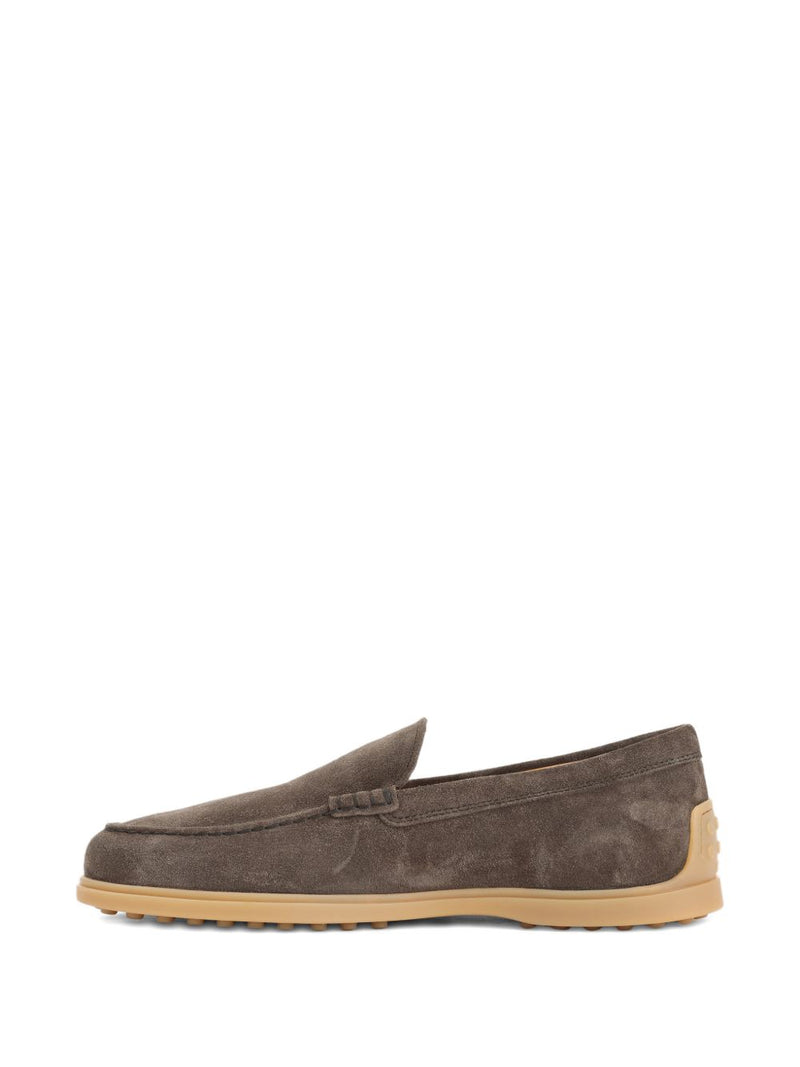 Tod'S Brown Suede Leather Loafers | Urbalenti™ NYC