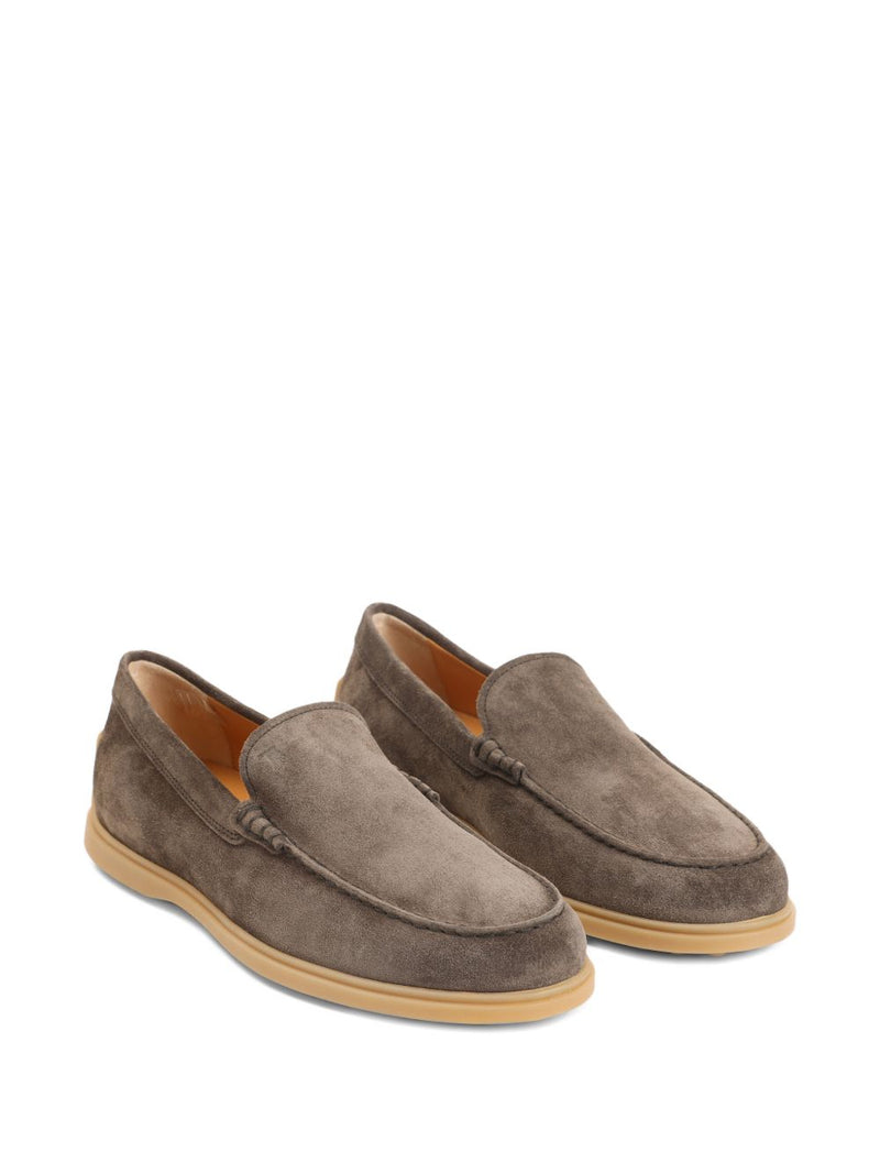 Tod'S Brown Suede Leather Loafers | Urbalenti™ NYC