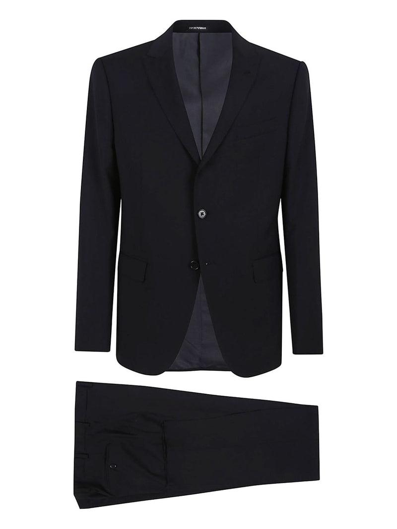 Emporio Armani Wool single-breasted suit | Urbalenti™ NYC