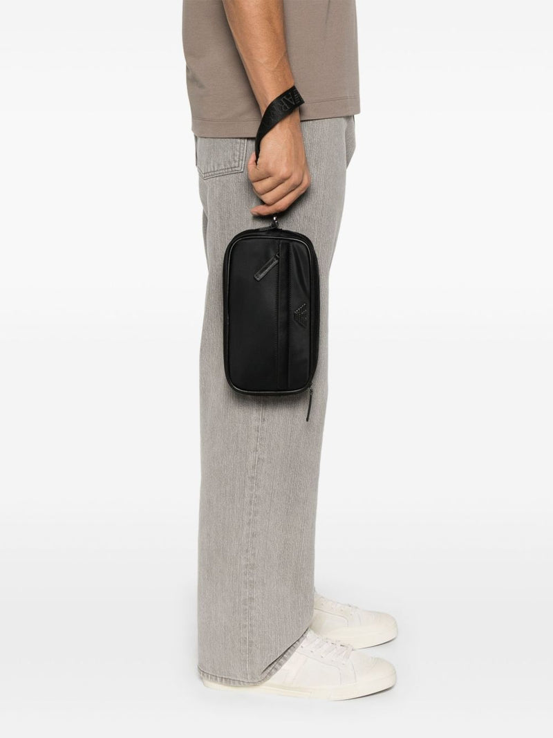 EMPORIO ARMANI EXCLUSIVE Asv Recycled Nylon Washbag | Urbalenti™ NYC