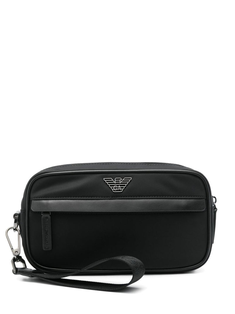 EMPORIO ARMANI EXCLUSIVE Asv Recycled Nylon Washbag | Urbalenti™ NYC