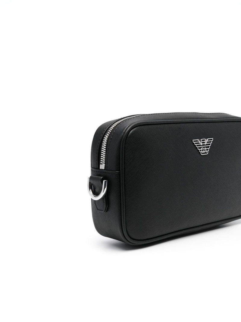 Emporio Armani Asv Regenerated Saffiano Washbag | Urbalenti™ NYC