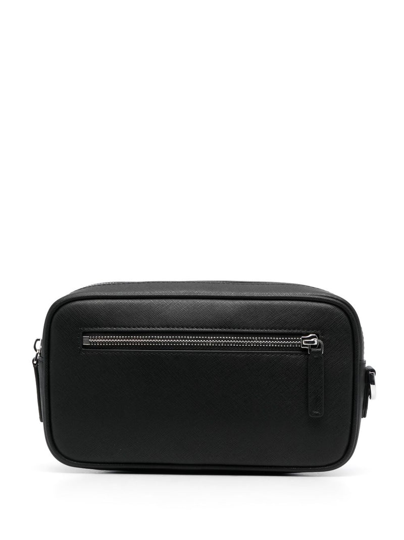 Emporio Armani Asv Regenerated Saffiano Washbag | Urbalenti™ NYC