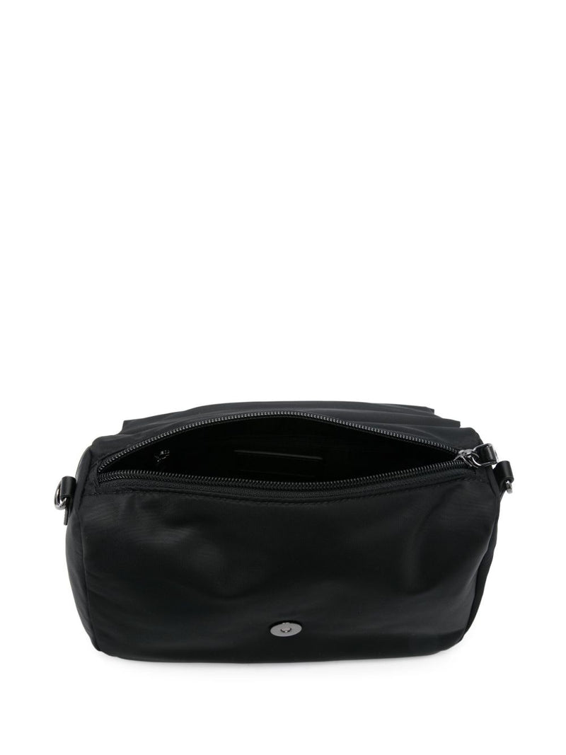 EMPORIO ARMANI EXCLUSIVE Asv Recycled-Nylon Shoulder Bag With Flap | Urbalenti™ NYC
