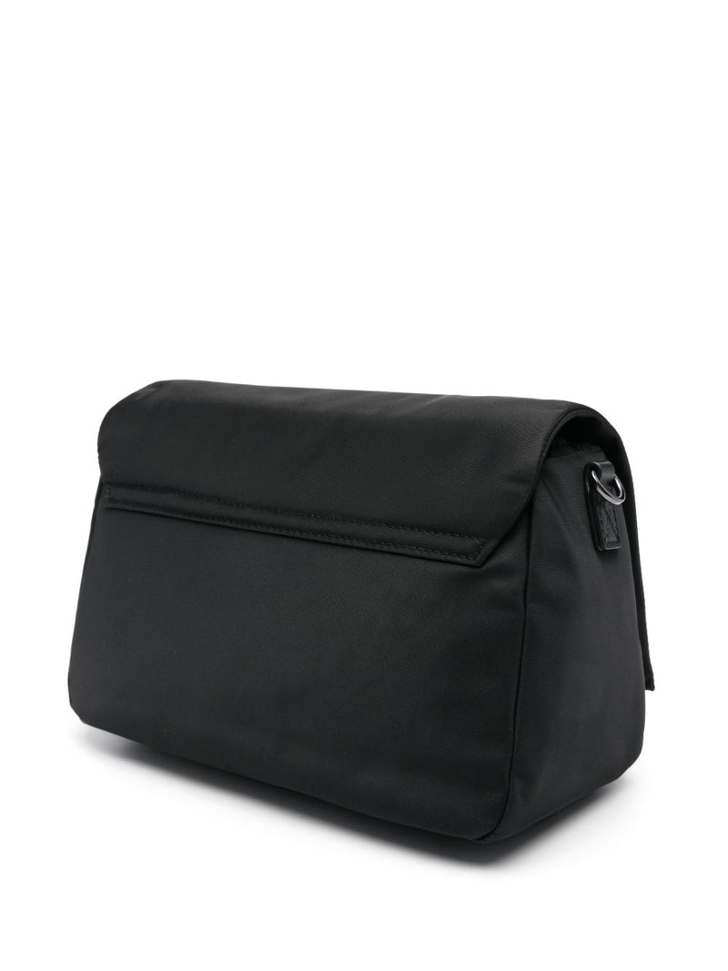 EMPORIO ARMANI EXCLUSIVE Asv Recycled-Nylon Shoulder Bag With Flap | Urbalenti™ NYC