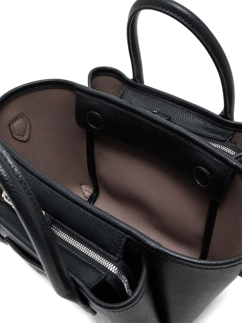Emporio Armani Small Shopper With Palmellato Finish | Urbalenti™ NYC