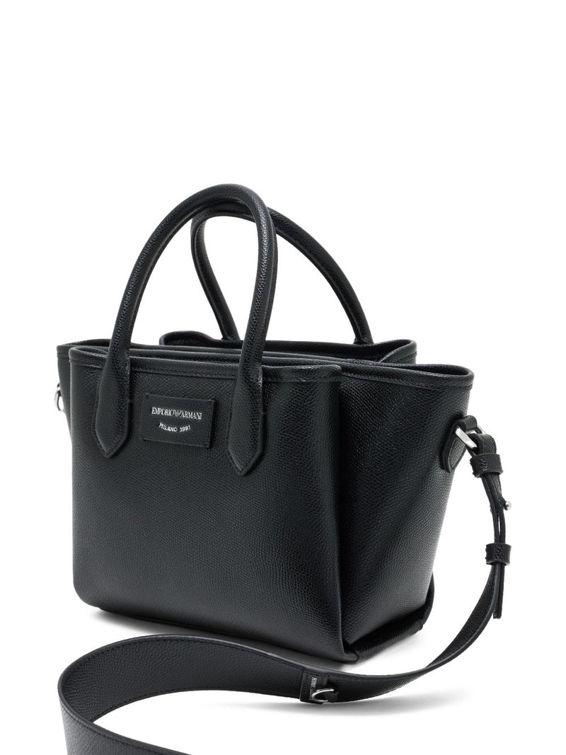 Emporio Armani Small Shopper With Palmellato Finish | Urbalenti™ NYC