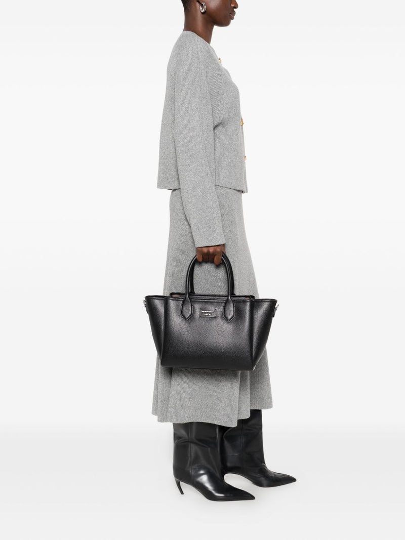 Emporio Armani Medium Shopper Bag With Palmellato Finish | Urbalenti™ NYC