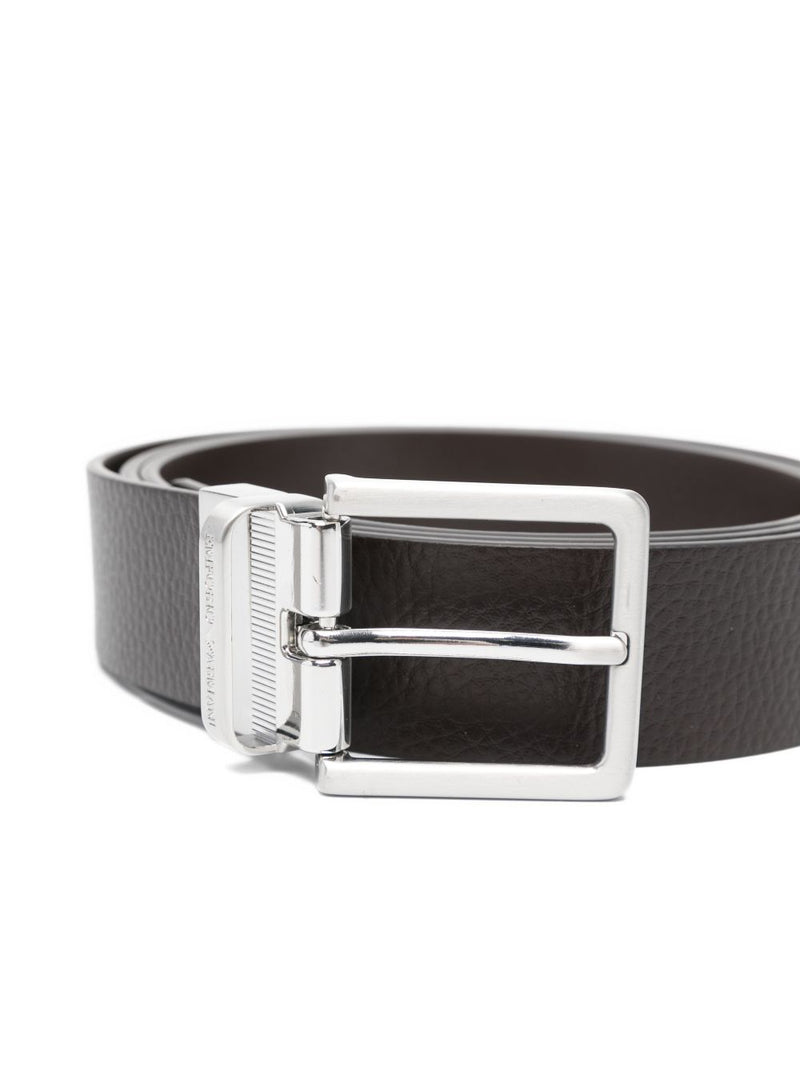 EMPORIO ARMANI EXCLUSIVE Reversible Leather Belt | Urbalenti™ NYC