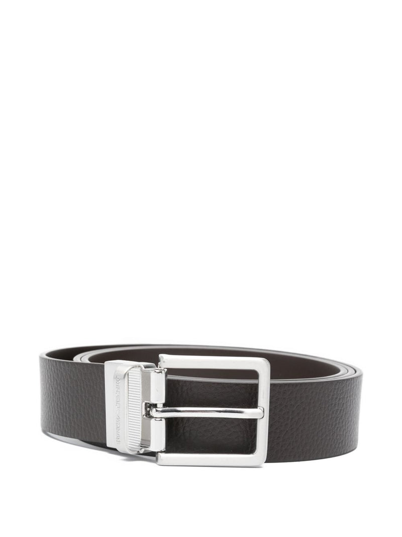 EMPORIO ARMANI EXCLUSIVE Reversible Leather Belt | Urbalenti™ NYC