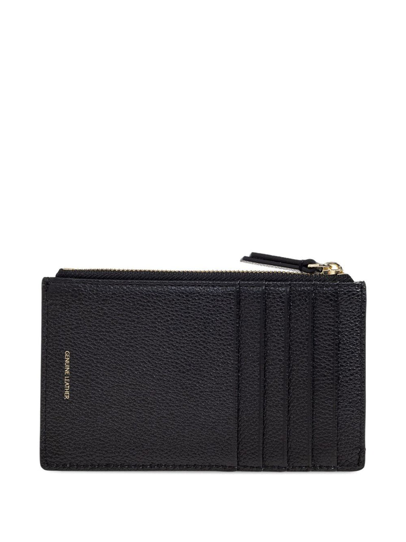 Emporio Armani Zipped, Tumbled-Leather Card Holder | Urbalenti™ NYC