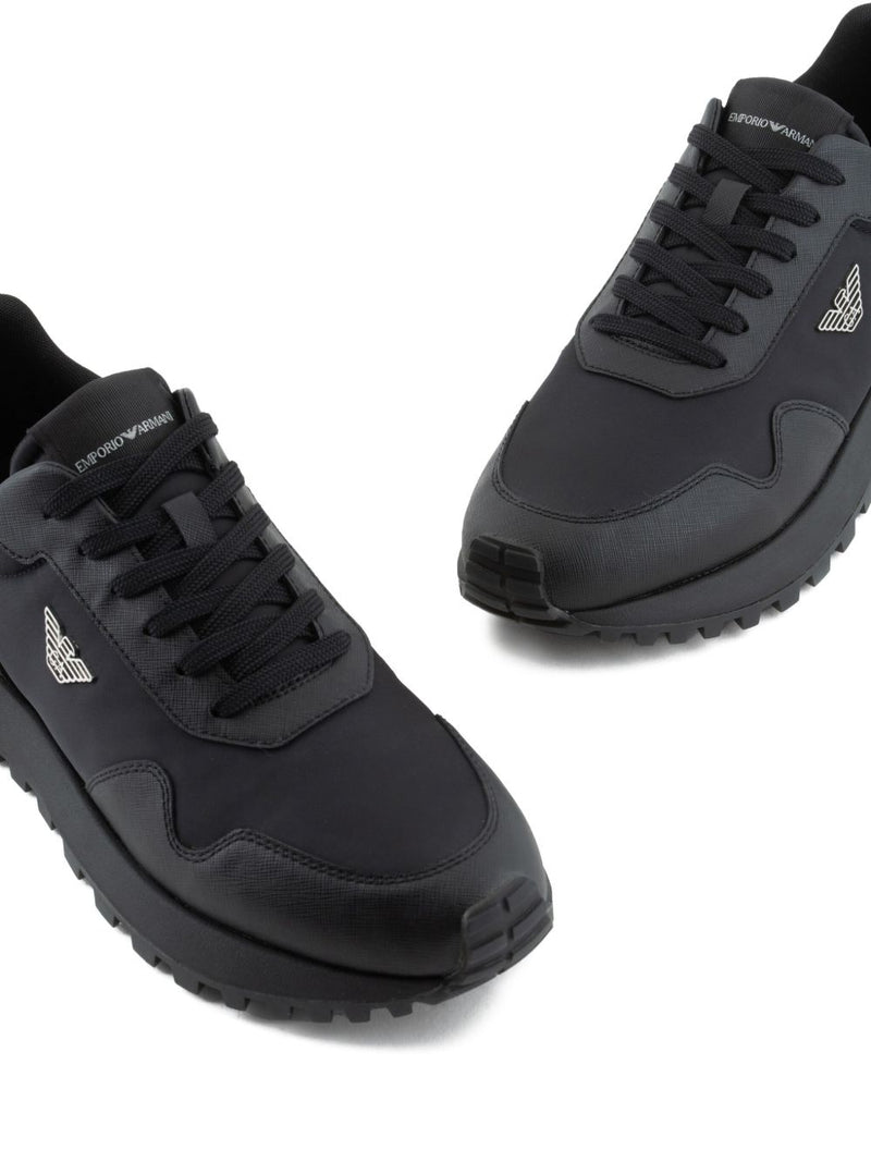 Emporio Armani ASV recycled nylon sneakers | Urbalenti™ NYC