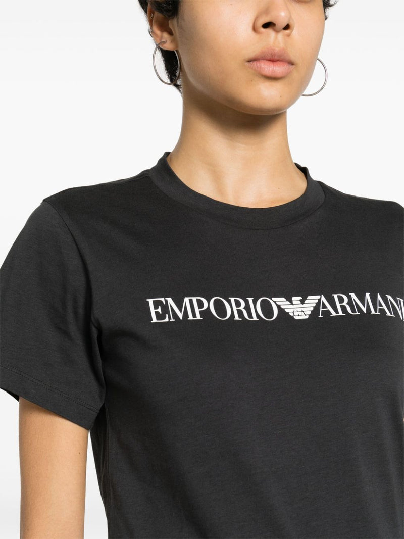 Emporio Armani Logo cotton t-shirt | Urbalenti™ NYC