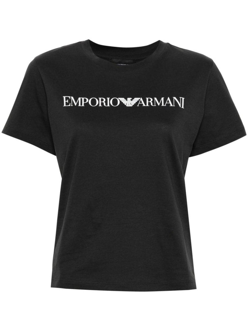 Emporio Armani Logo cotton t-shirt | Urbalenti™ NYC