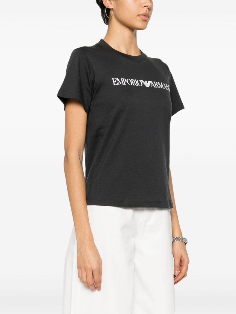 Emporio Armani Logo cotton t-shirt | Urbalenti™ NYC