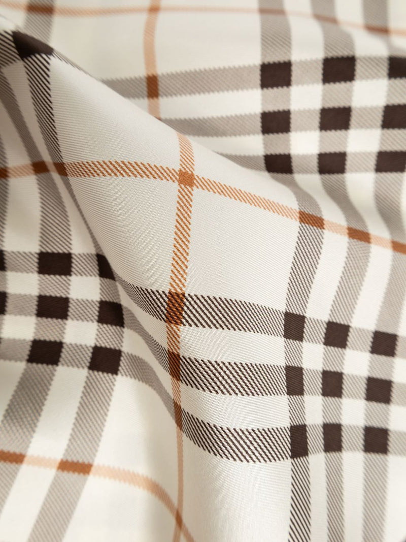 Burberry Check Knight Stamp Silk Scarf | Urbalenti™ NYC