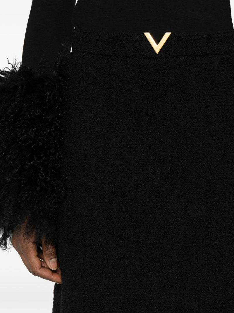Valentino VLogo Signature wool skirt Variant 1 | Urbalenti™ NYC