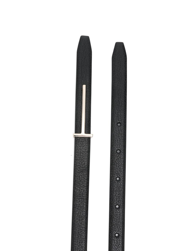 Tom Ford Slim T Belt In Soft Grain Leather | Urbalenti™ NYC