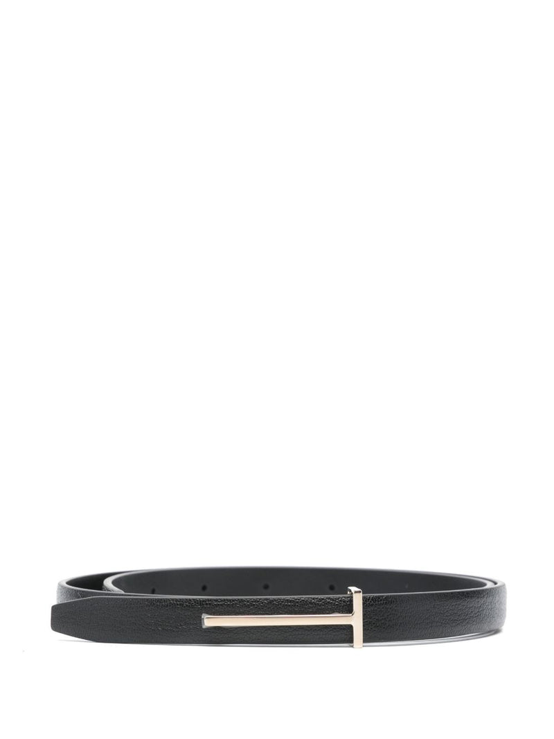 Tom Ford Slim T Belt In Soft Grain Leather | Urbalenti™ NYC