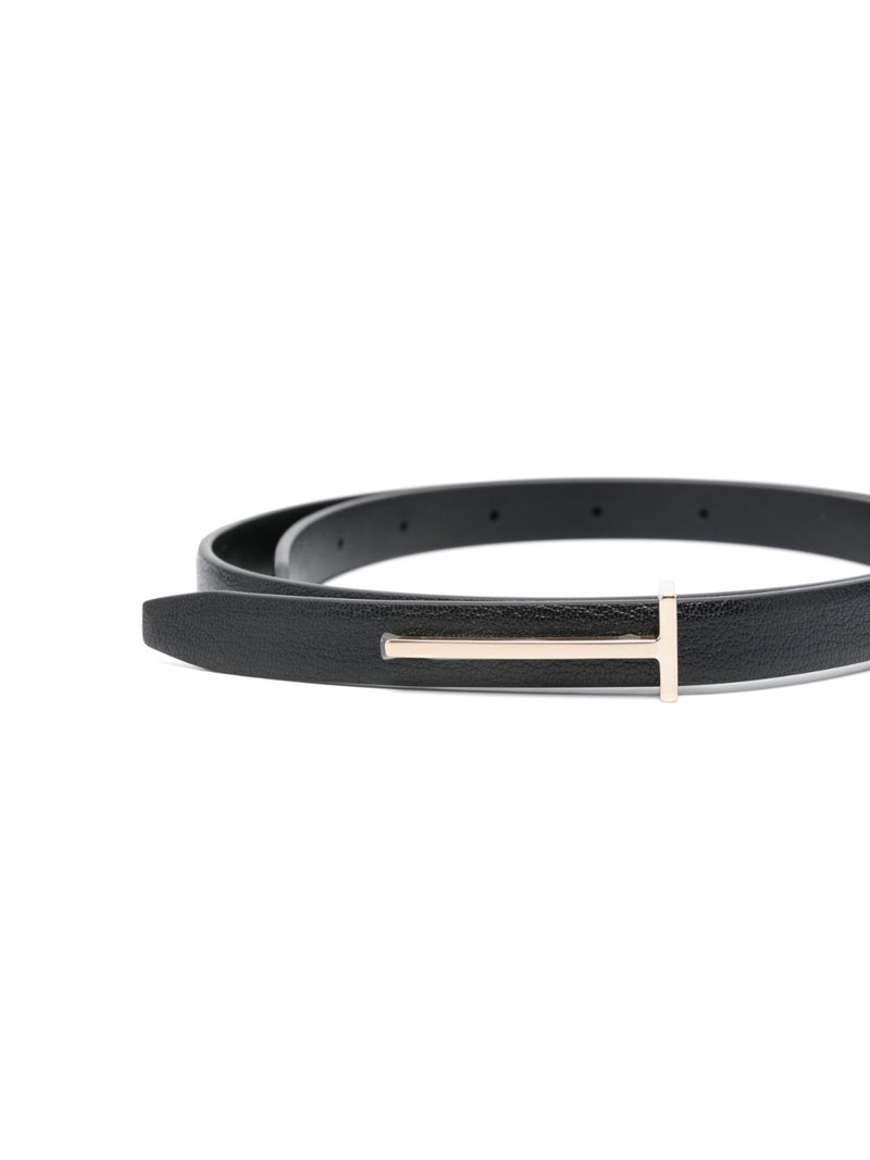 Tom Ford Slim T Belt In Soft Grain Leather | Urbalenti™ NYC