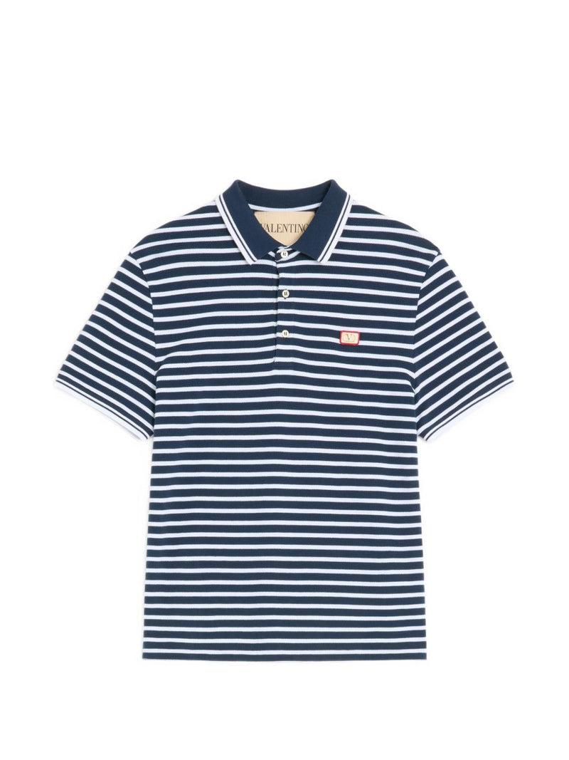 Valentino VLogo Signature piquet cotton polo shirt Variant 3 | Urbalenti™ NYC