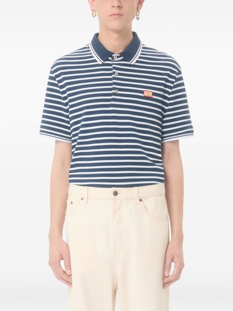 Valentino VLogo Signature piquet cotton polo shirt Variant 3 | Urbalenti™ NYC