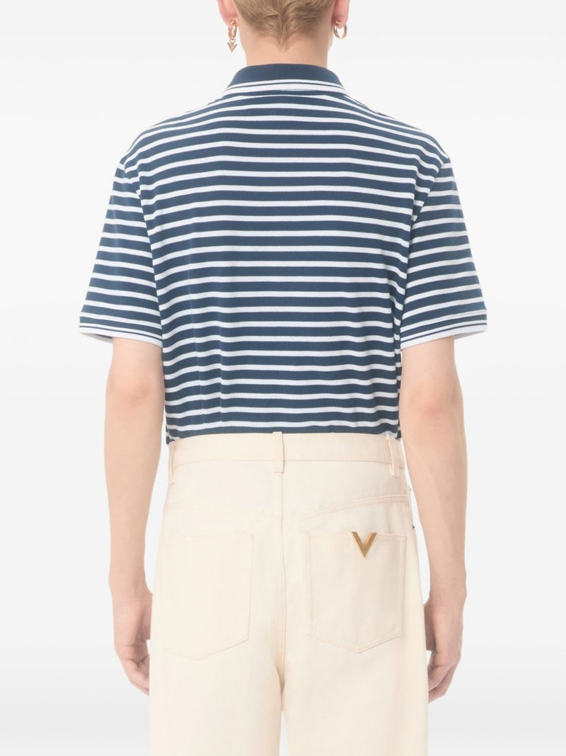 Valentino VLogo Signature piquet cotton polo shirt Variant 3 | Urbalenti™ NYC