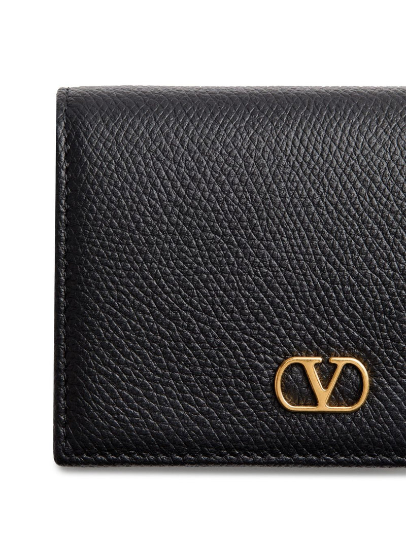 Valentino Garavani-VLogo Signature Grainy Calfskin Wallet - Leather | Ur... | Urbalenti™ NYC