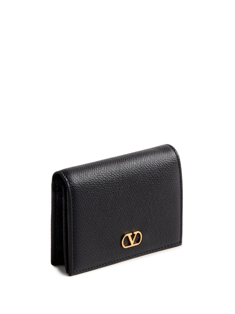 Valentino Garavani-VLogo Signature Grainy Calfskin Wallet - Leather | Ur... | Urbalenti™ NYC