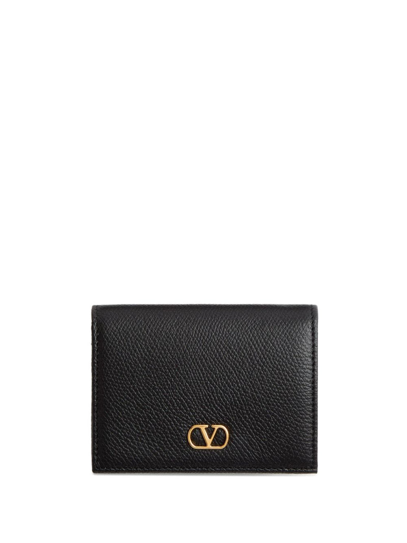Valentino Garavani-VLogo Signature Grainy Calfskin Wallet - Leather | Ur... | Urbalenti™ NYC