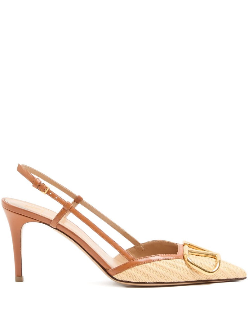 Valentino Garavani Valentino Garavani VLogo Signature leather slingback pumps